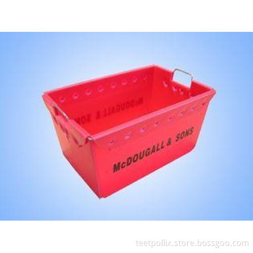 Red / Blue Durable Polypropylene Corrugated Plastic Contain